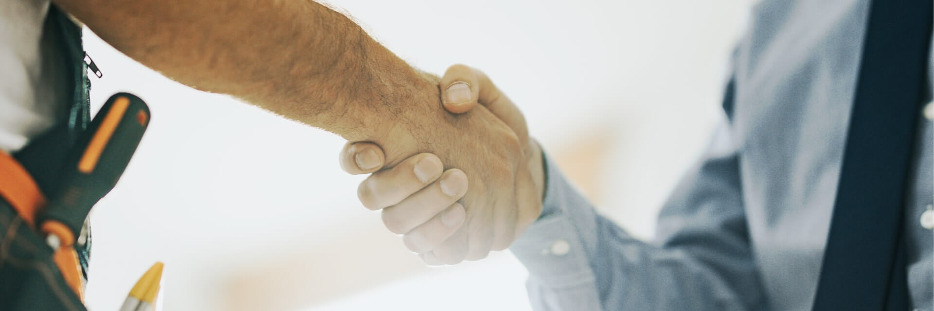 Two men shaking hands